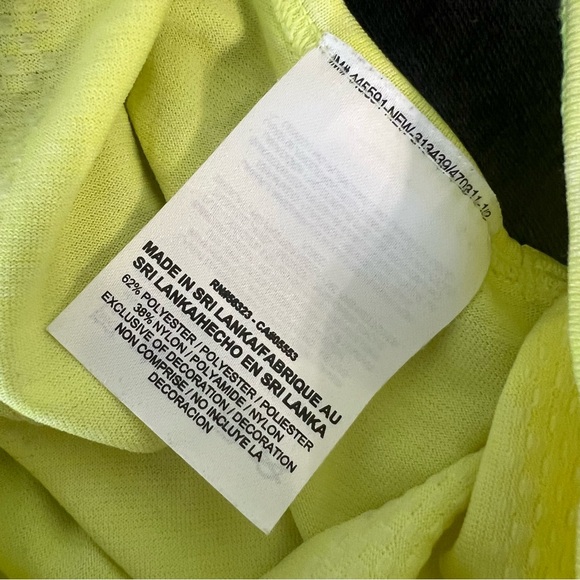 Nike Dri-Fit Women’s Workout Running Strappy Tank Top Size Small Neon Yellow - Picture 6 of 7
